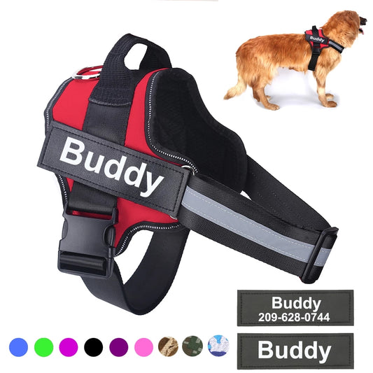 No Pull Dog Harness - dog harness -  Red